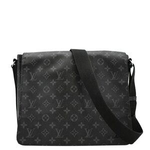 LOUIS VUITTON  District MM Monogram Eclipse Messenger Bag Black